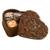 Flower Top Heart Box with Assorted Chocolates