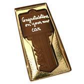 Chocolate Key with Custom Message