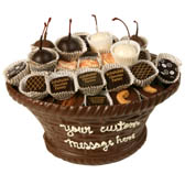Large Edible Chocolate Basket with Assorted Chocolates