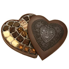 Giant Chocolate Heart for Valentine's Day